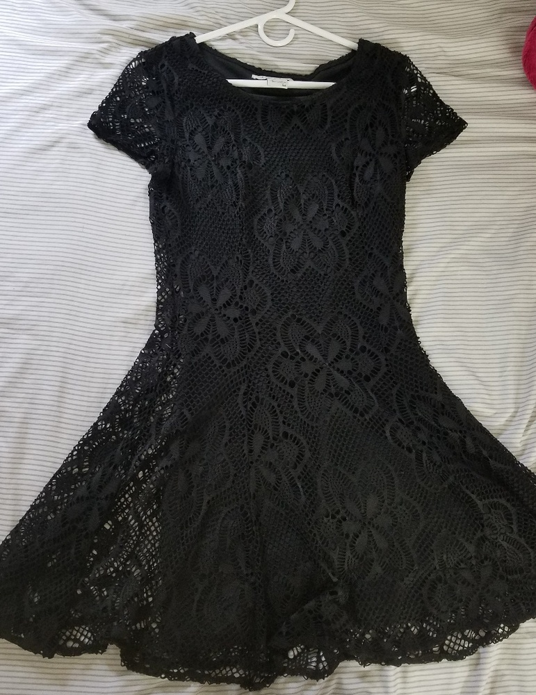 Peplum knit dress.